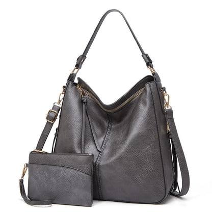 CAMELLIA LEATHER HOBO BAG