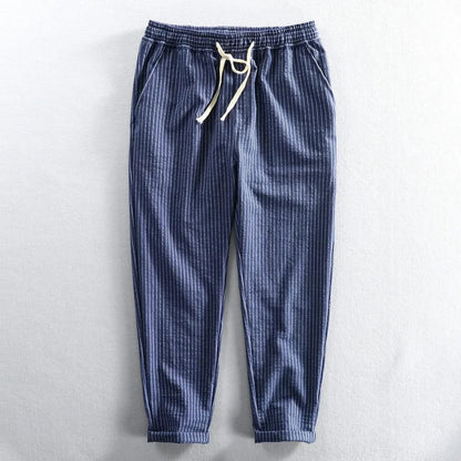ROCCO STRIPED LINEN PANTS